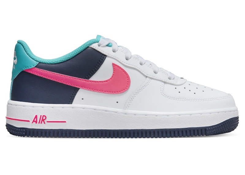 Nike Air Force 1 Low Blanc Thunder Bleu Dusty Cactus Racer Rose ado Style HF4793 100 FR