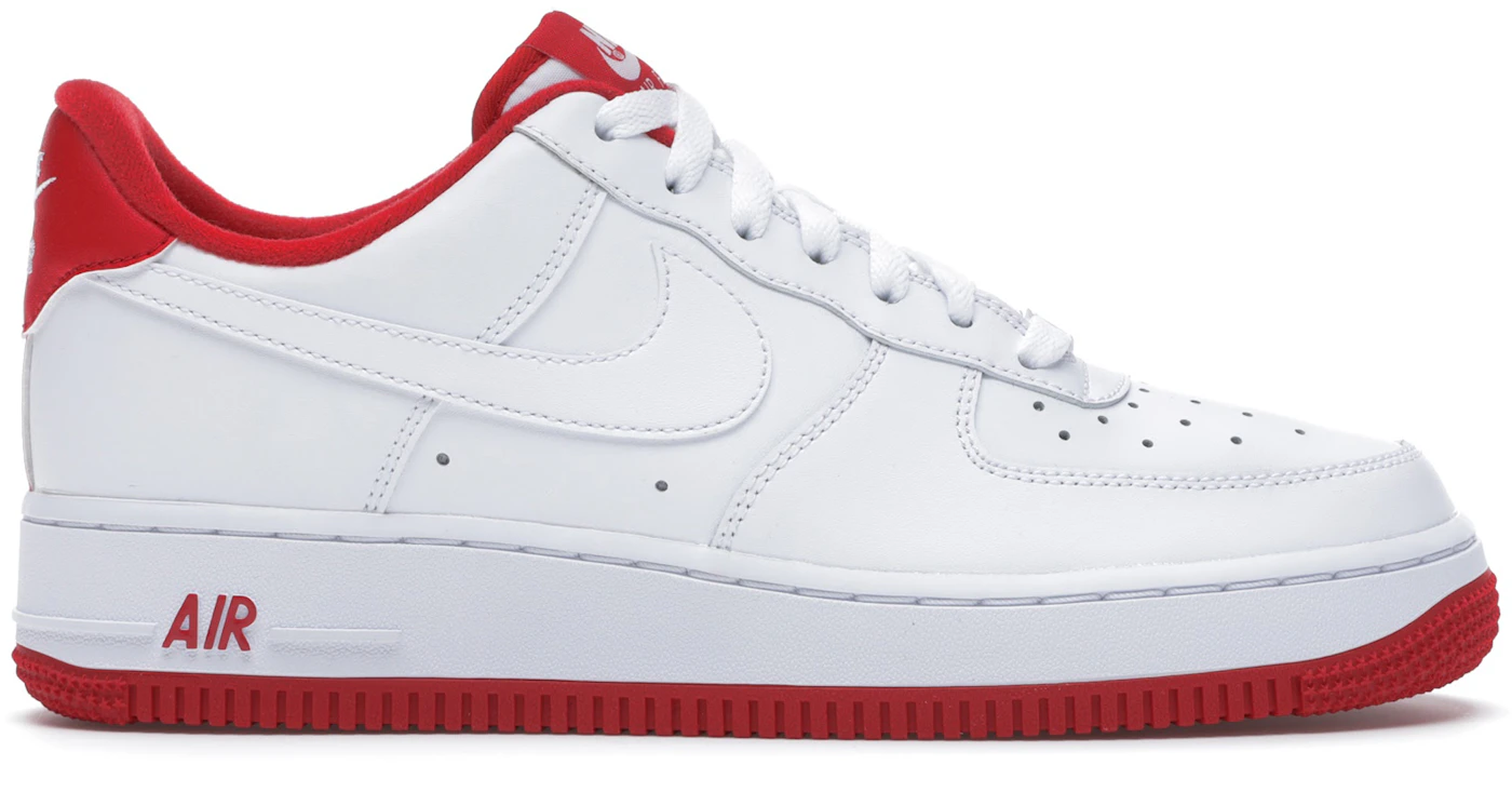 Nike Air Force Low White Red - - ES