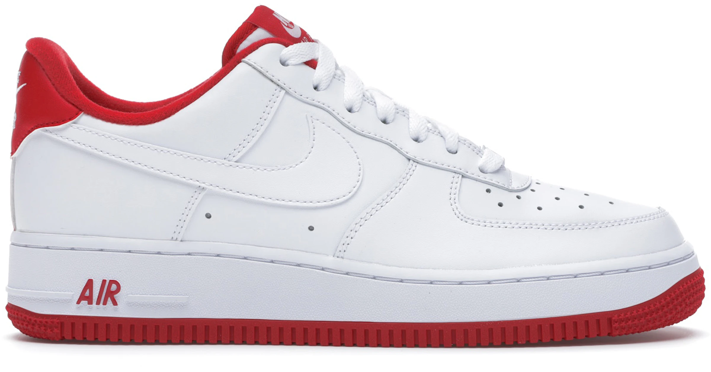 Plano inferencia inoxidable Nike Air Force 1 Low White University Red - CD0884-101 - ES