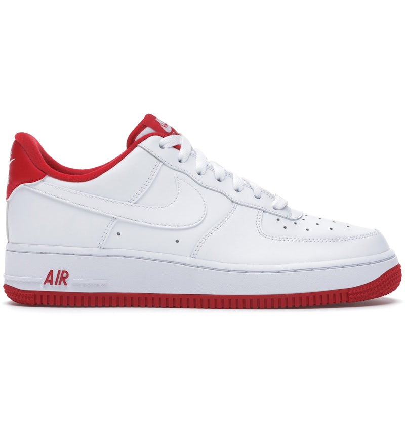 Nike Air Force Low White University Red Men's CD0884-101 US