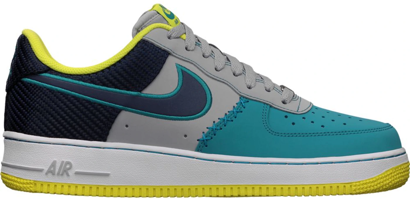 Nike Air Force 1 Low Wolf Grey Midnight Navy Tropical Teal Men's
