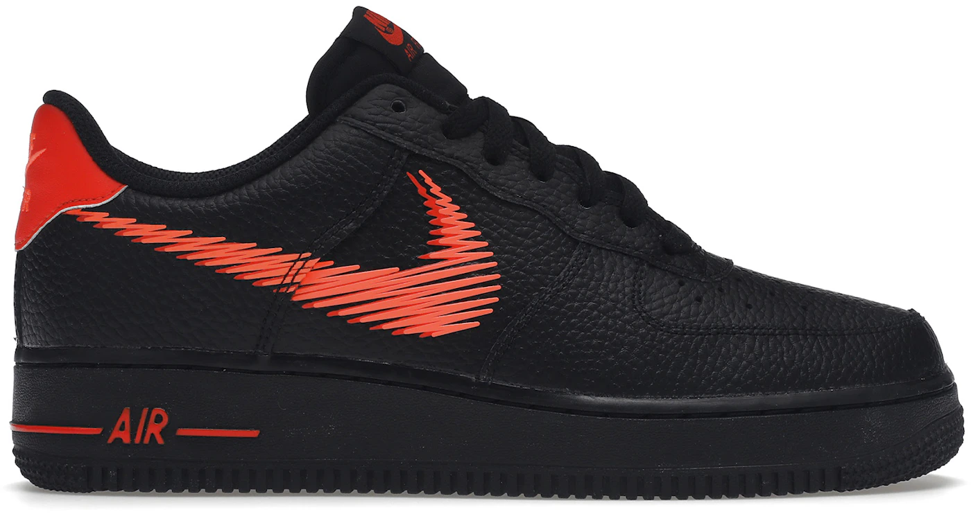 Nike Air Force 1 Low Zig Zag Black Orange, The black AF1 stiga doesn't  count with these! >  By The Sole Supplier