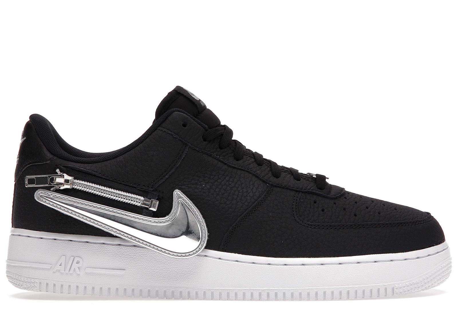 nike air force 1 with black swoosh