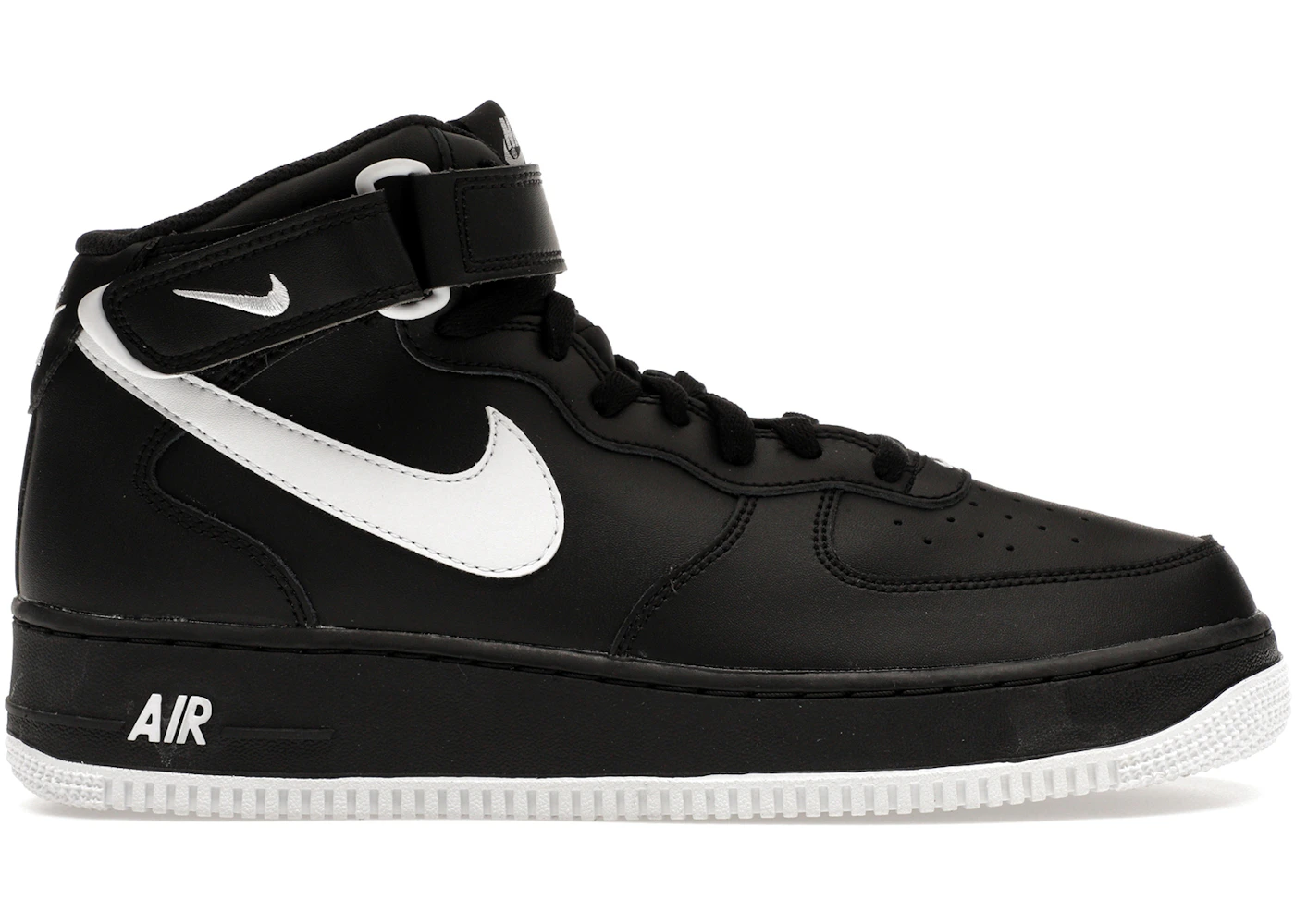 Nike air force one mid black white Clearance