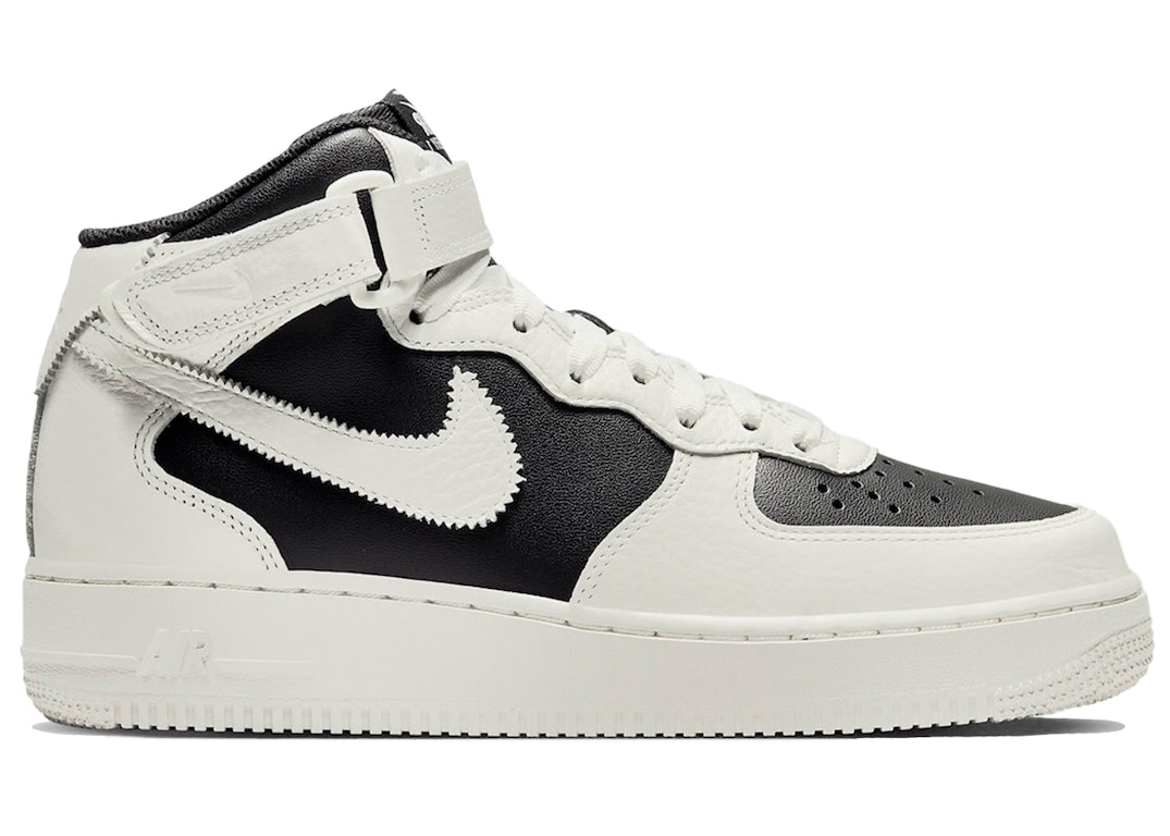 Pre-owned Nike Air Force 1 Mid '07 Every 1 Reverse Panda (women's) In Black/sail-coconut Milk