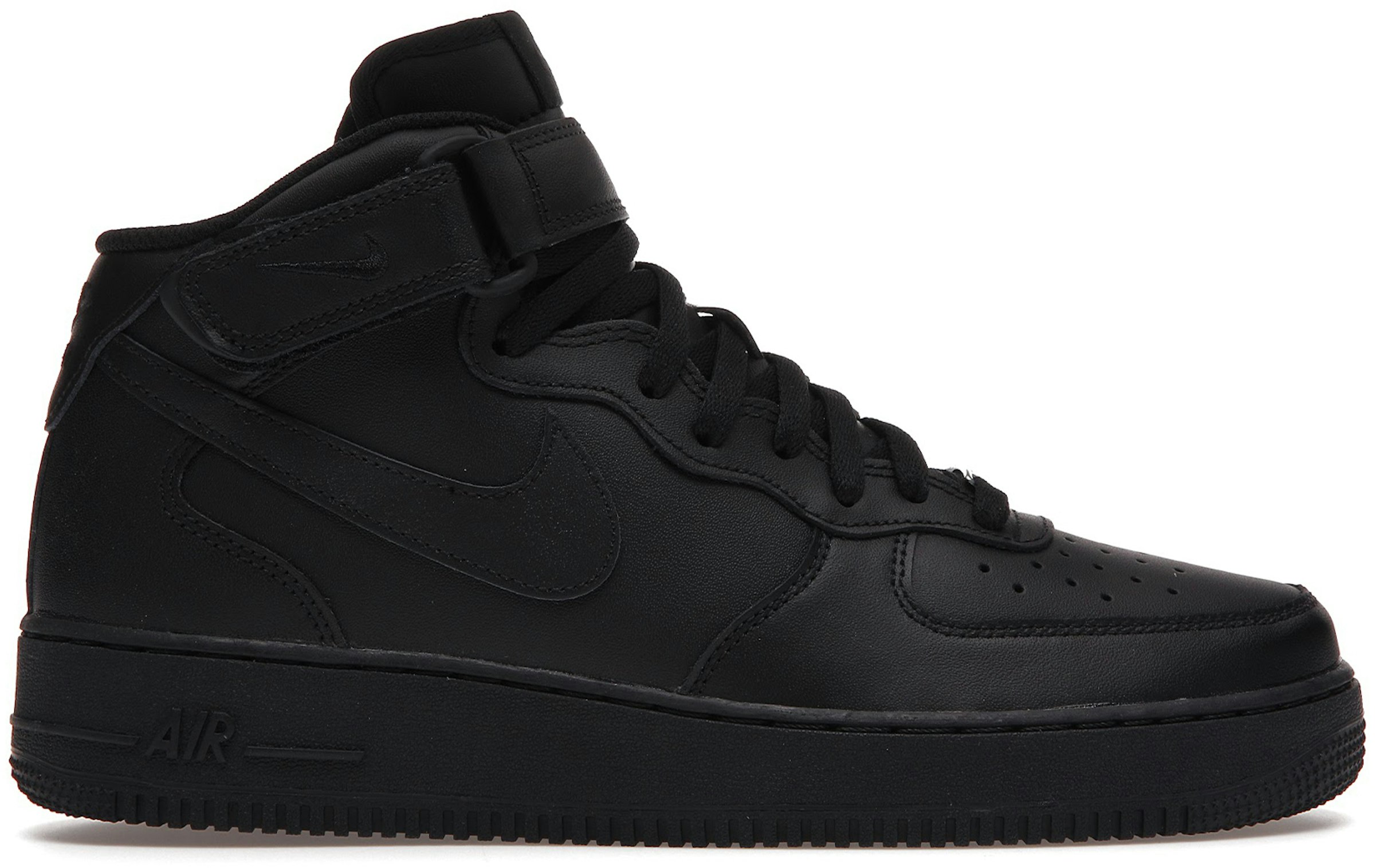 Componer Injusticia mantequilla Nike Air Force 1 Mid '07 Triple Black (2021) Men's - 315123-001/CW2289-001  - US