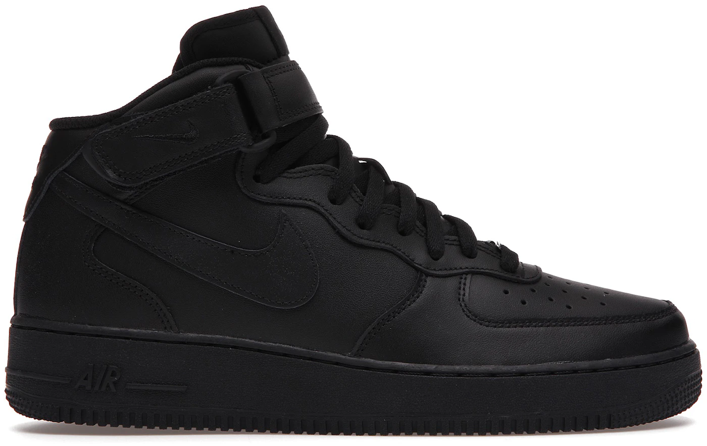 Nike Air Force 1 Mid '07 Triple Black Sneakers CW2289-001 Men's Size 11 NEW