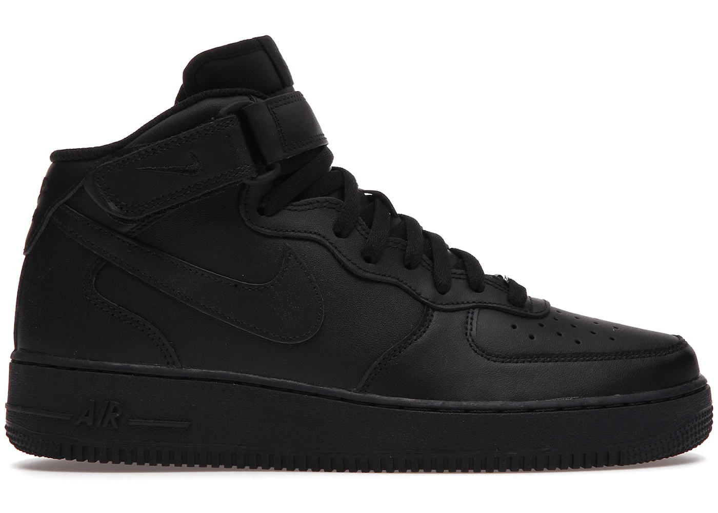 Nike air force 1 mid men's black Clearance
