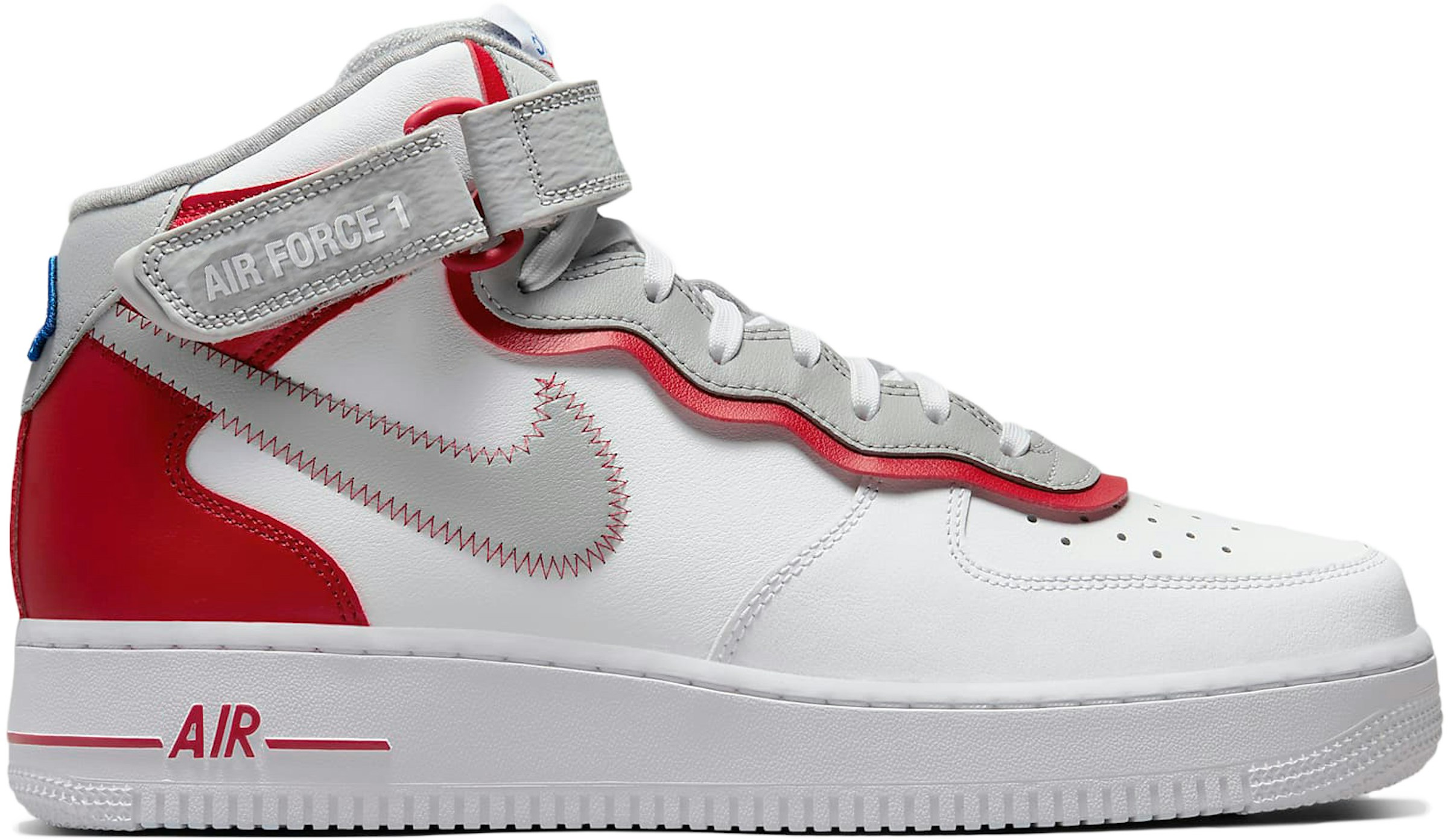 Nike Air Force 1 Mid Athletic White Gym Red - DH7451-100 US