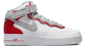 Nike Air Force 1 Mid Athletic Club White Gym Red