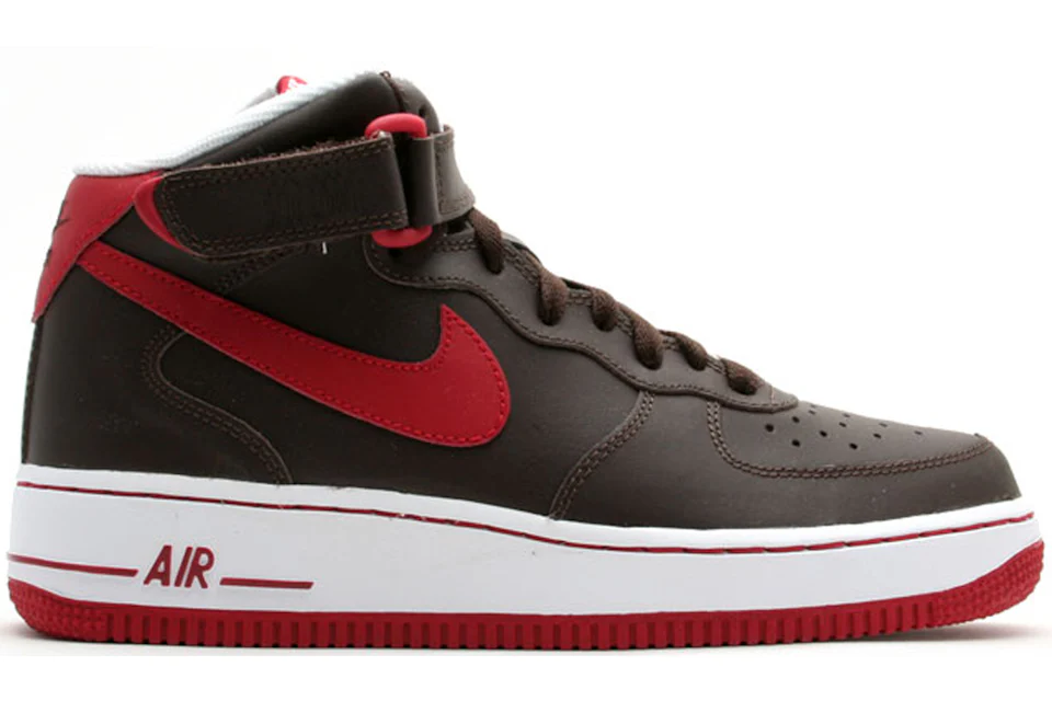 Nike air force top 1 high black/varsity red