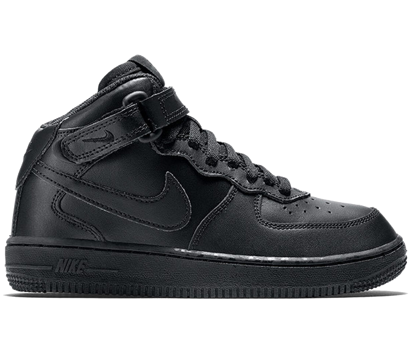 Nike Air Force 1 Mid Black (PS) Kids' - 314196-004 - US