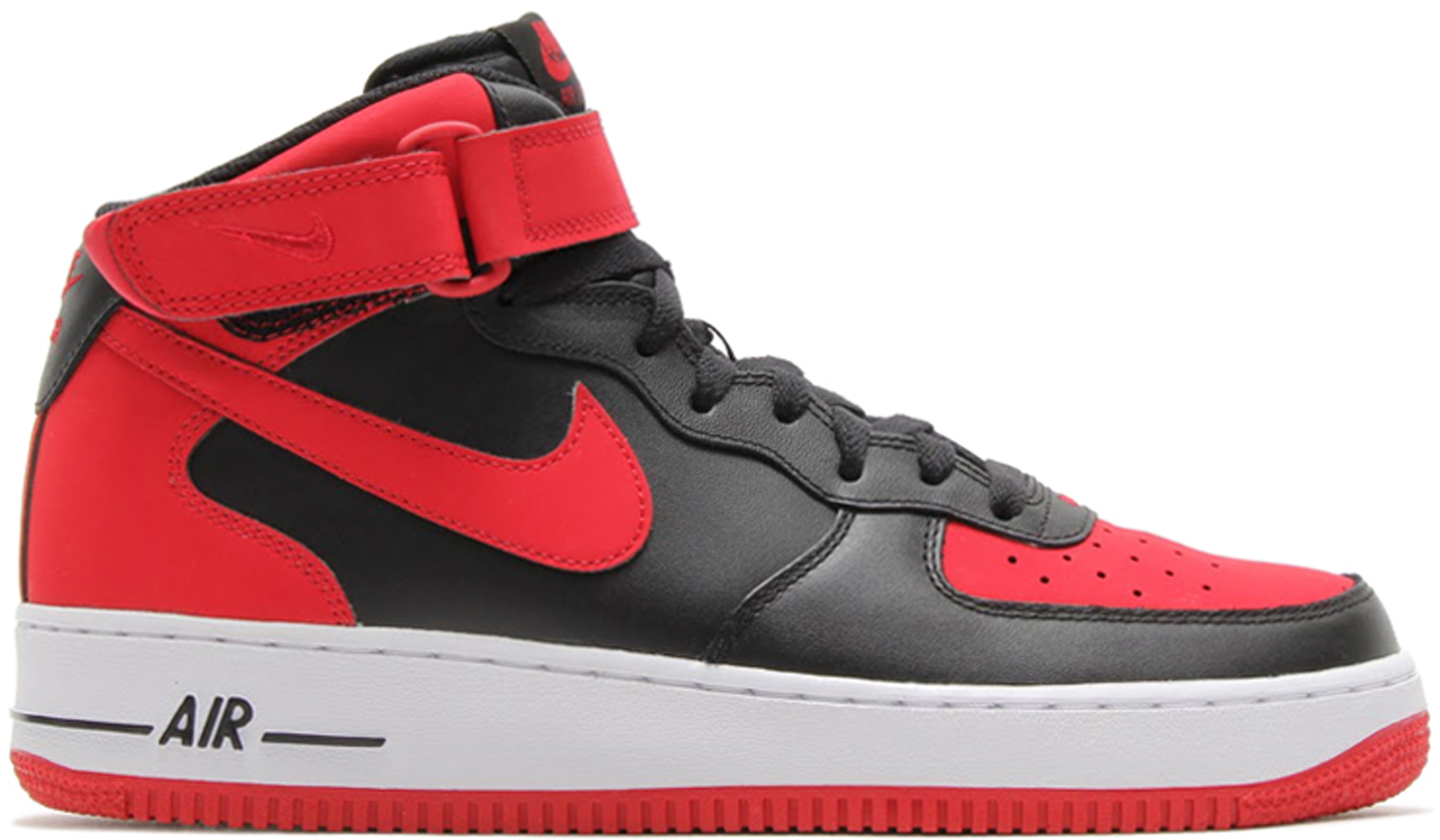 red air force 1 mid top