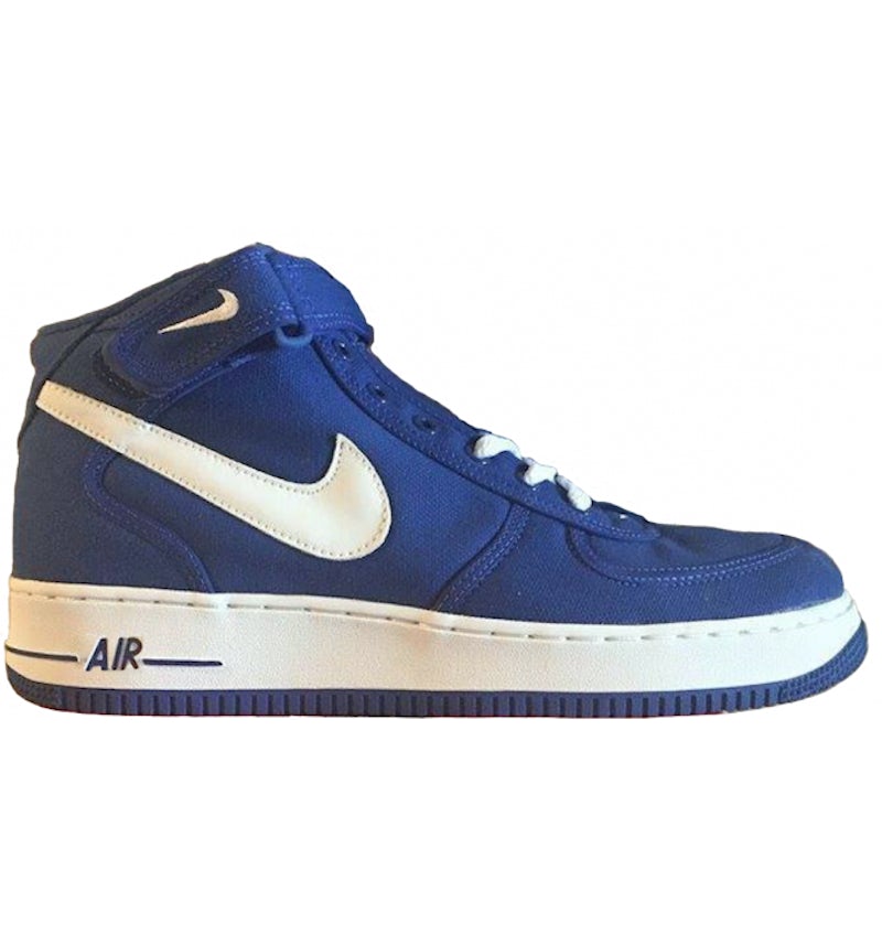 Nike Air Force Mid Canvas Sport Royal Men's 306348-411 US