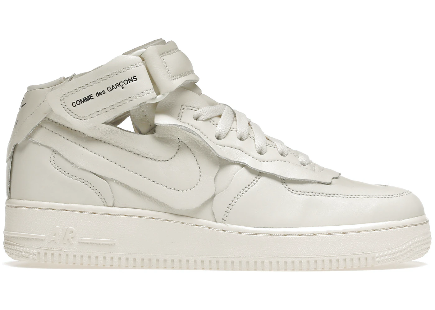 shave parts I will be strong Nike Air Force 1 Mid Comme des Garcons White - DC3601-100