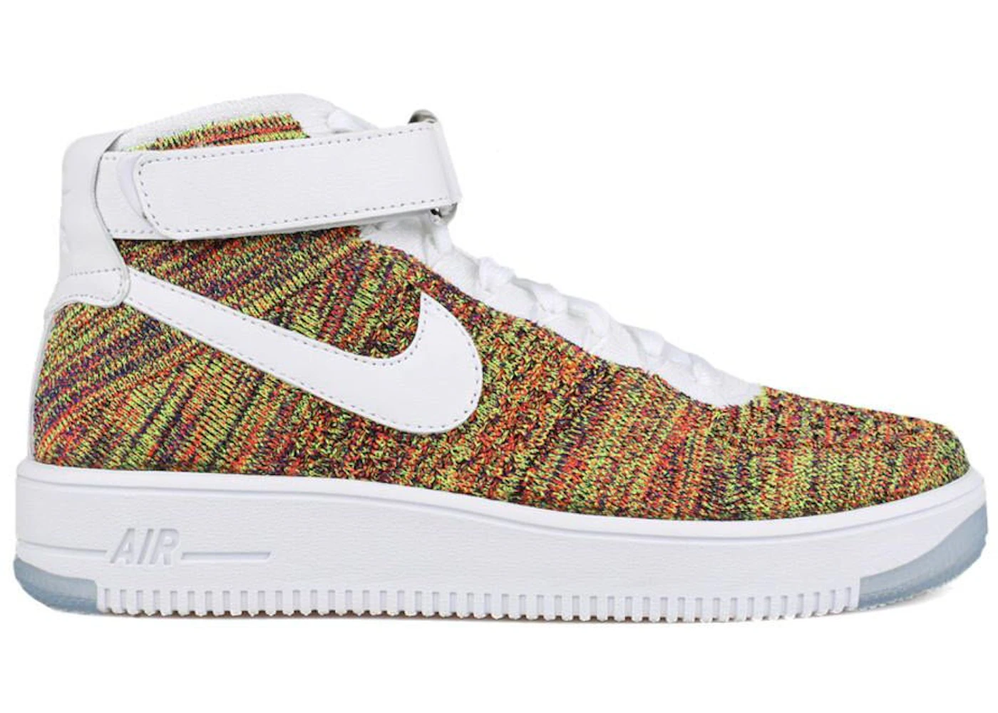 Nike Air Force 1 Mid Flyknit Multi-Color White Men's - 817420-700 - US