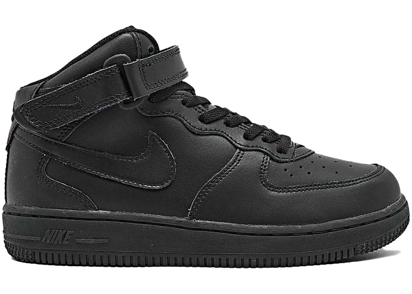 Nike air force 1 black mid Clearance