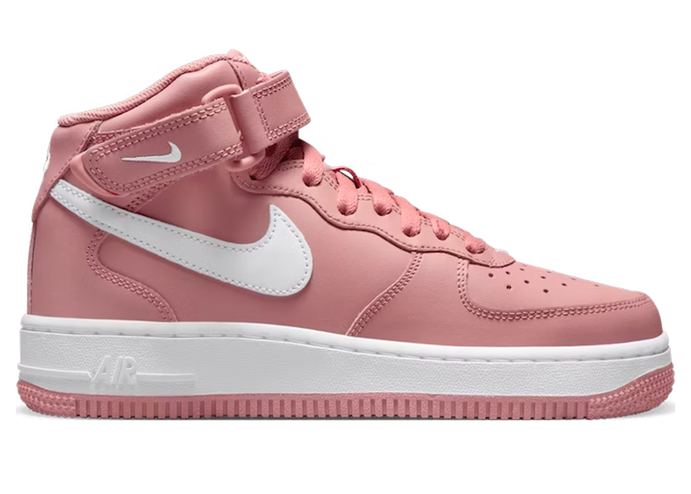 Nike Air Force 1 Mid LE Red Stardust White (GS)