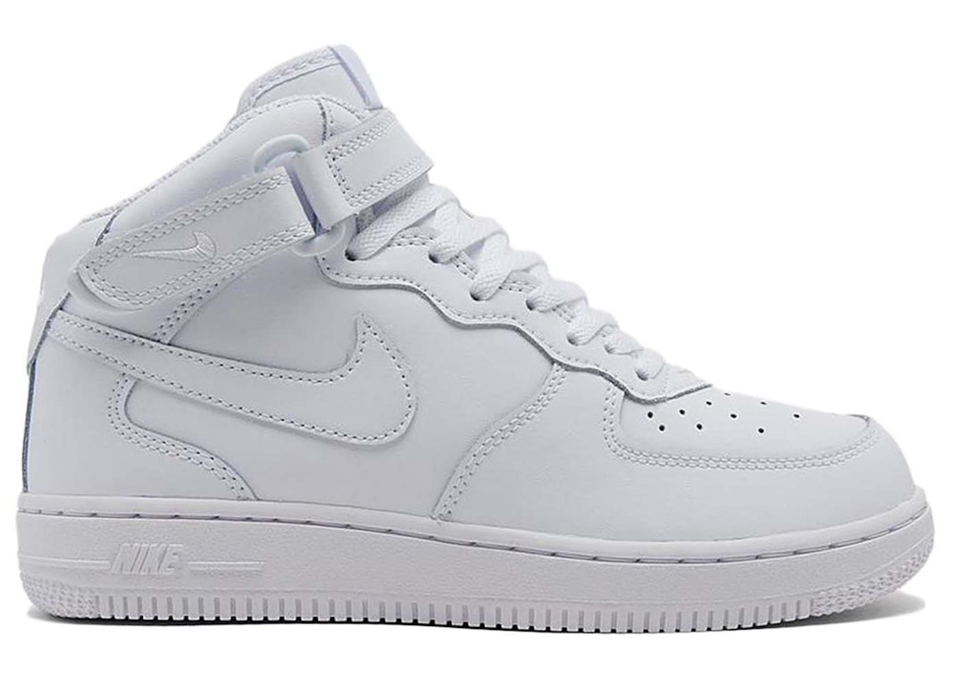 Pre-owned Nike Air Force 1 Mid Le White (ps) In White/white