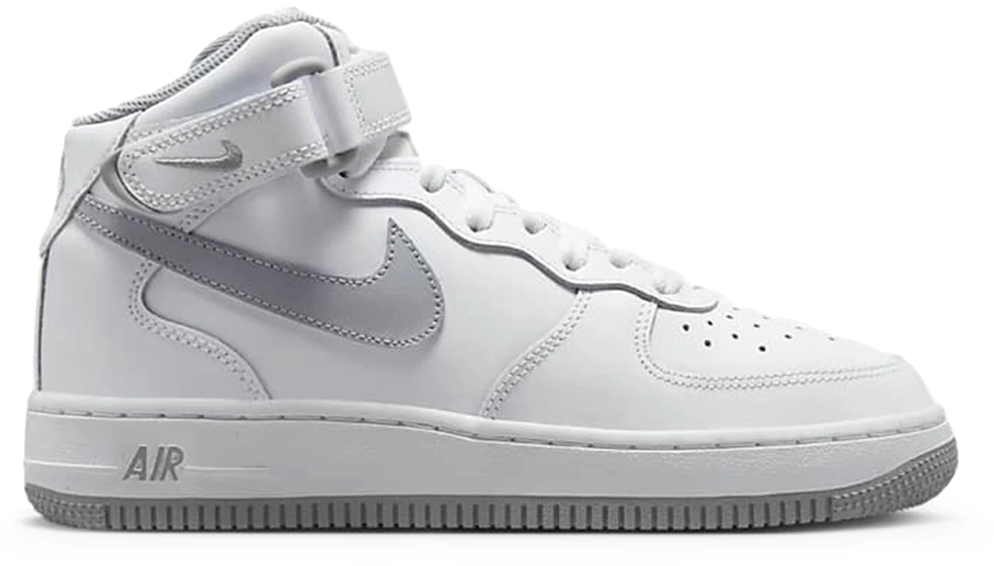 Nike Air Force 1 Mid LE White Wolf Grey (GS) Kids' - DH2933-101 - US