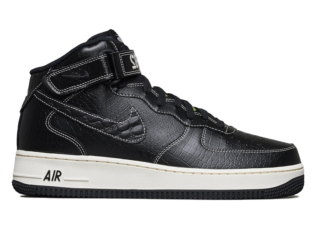 Pre-owned Nike Air Force 1 Mid Lx Our Force 1 In Black/black/pale Ivory