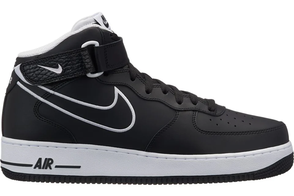 Nike Air Force 1 Mid Leather Black White