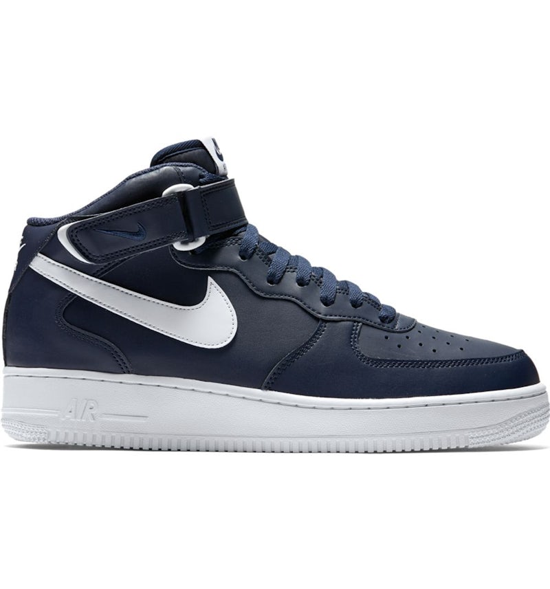Nike Air Force 1 Mid Midnight Navy White Men s 315123 407 US