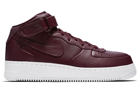 Zapatos Nike Nike Air Force Color Vino Nike Air Force Mid Night