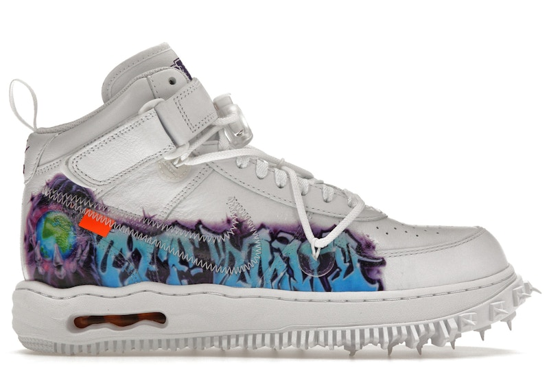 Nike Air Force 1 Mid Off-White Graffiti White Men's - DR0500-100 - US