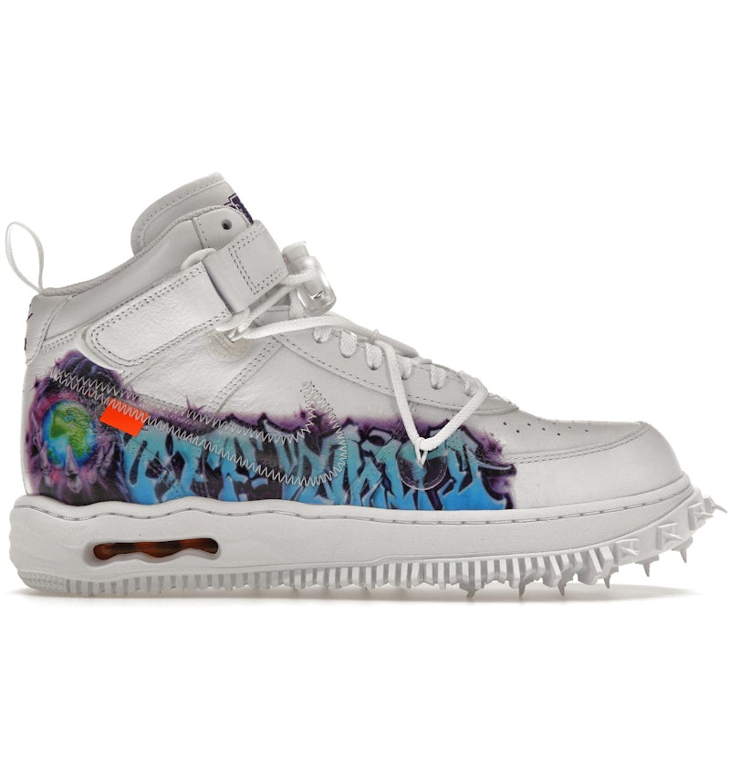Nike Air Force Mid Off-White Graffiti White Men's DR0500-100 US