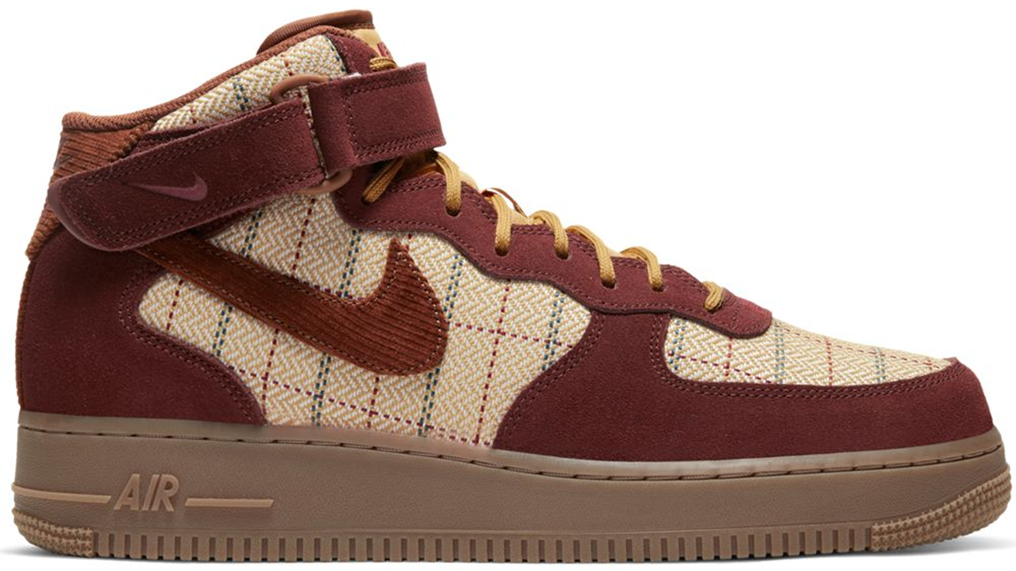 brown air force ones high