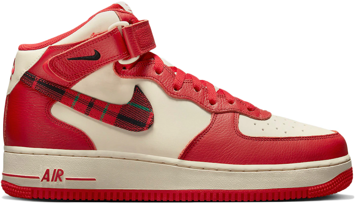 Nike Air Force 1 Mid '07 LX 'Red Plaid' | Men's Size 9