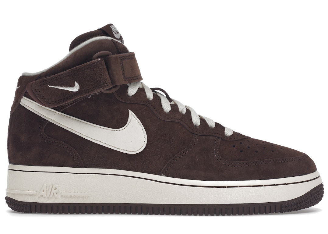 Pre-owned Nike Air Force 1 Mid Qs Chocolate In Chocolate/cream