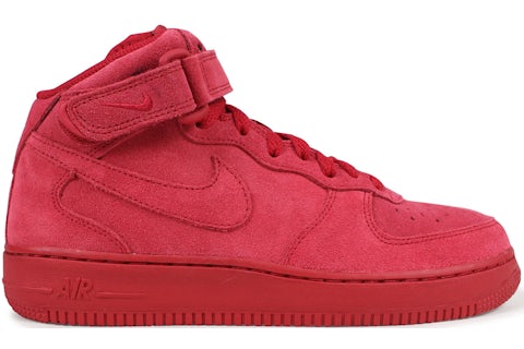 Nike Air Force 1 Mid Red Suede GS 314195 603 US