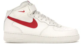 Nike Air Force 1 Mid Sail University Red