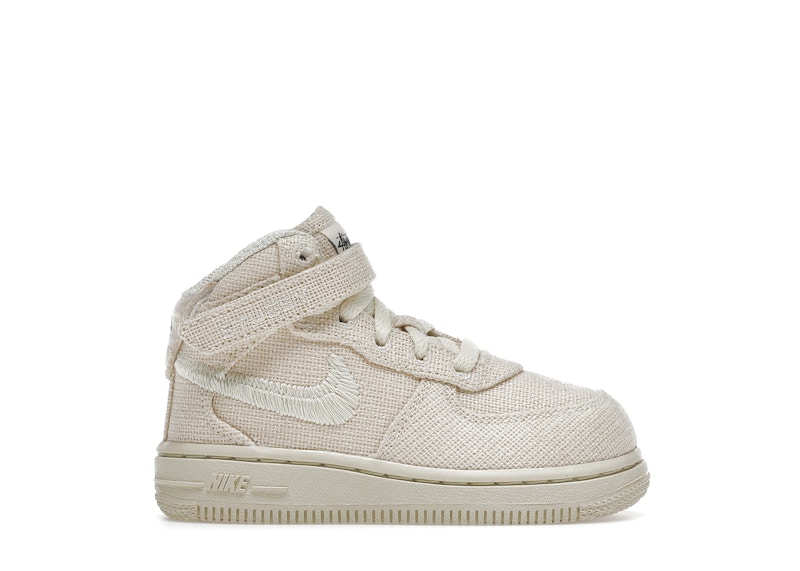 Nike Air Force 1 Mid Stussy Fossil (TD) トドラー - DN4159-200 - JP