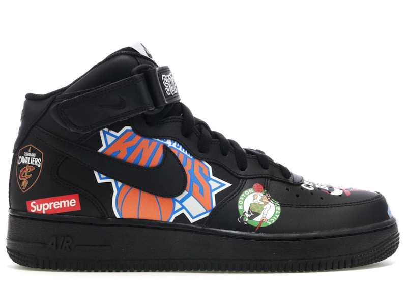 Nike Air Force 1 Mid Supreme NBA Black 