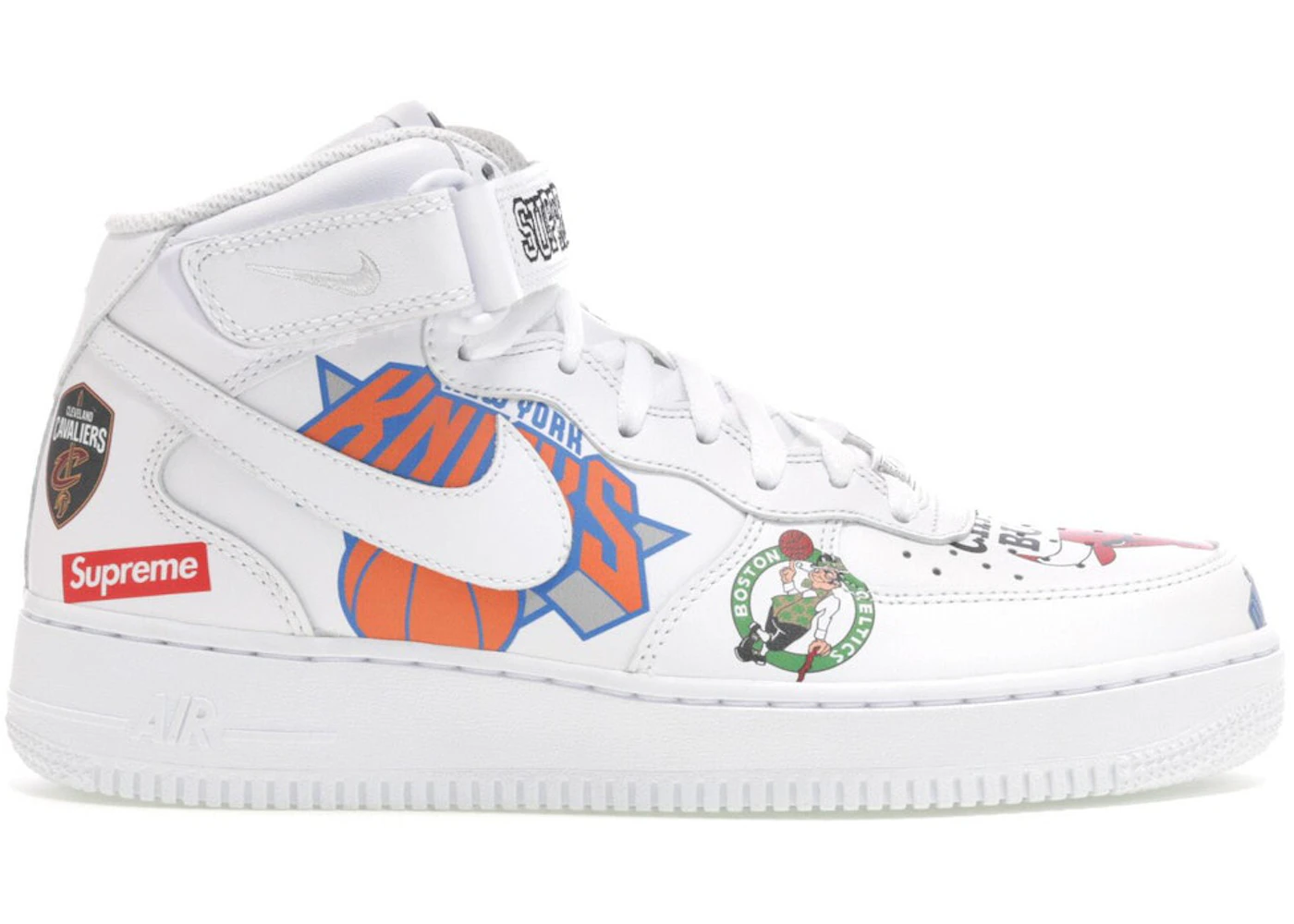 Supreme × Nike Air Force1 Mid ホワイト27cm Nike Air Force 1 Mid Supreme NBA White Men's - AQ8017-100 - US