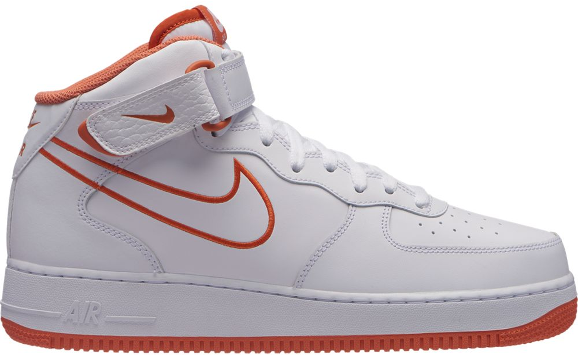 white and orange air force 1