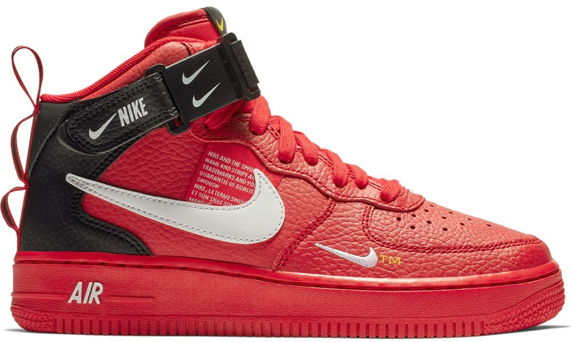 all red air force 1 mid