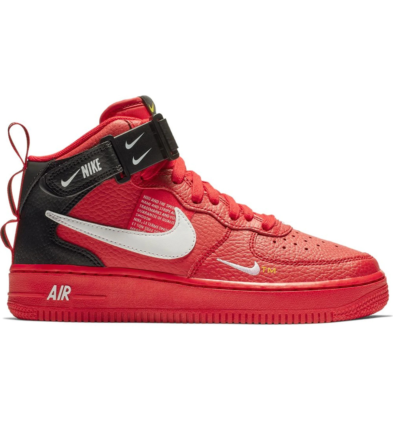 Nike Air Force 1 Mid Utility University Red GS Kids AV3803