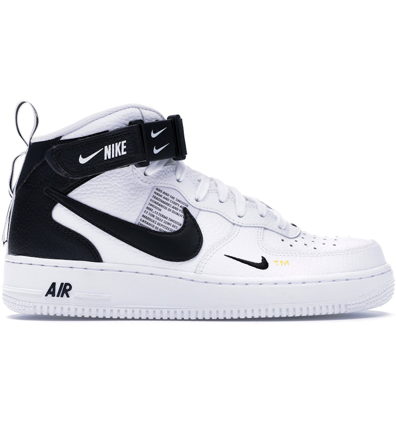Sneakers White Air Force One Mid Nike Air Force Mid By You Custom