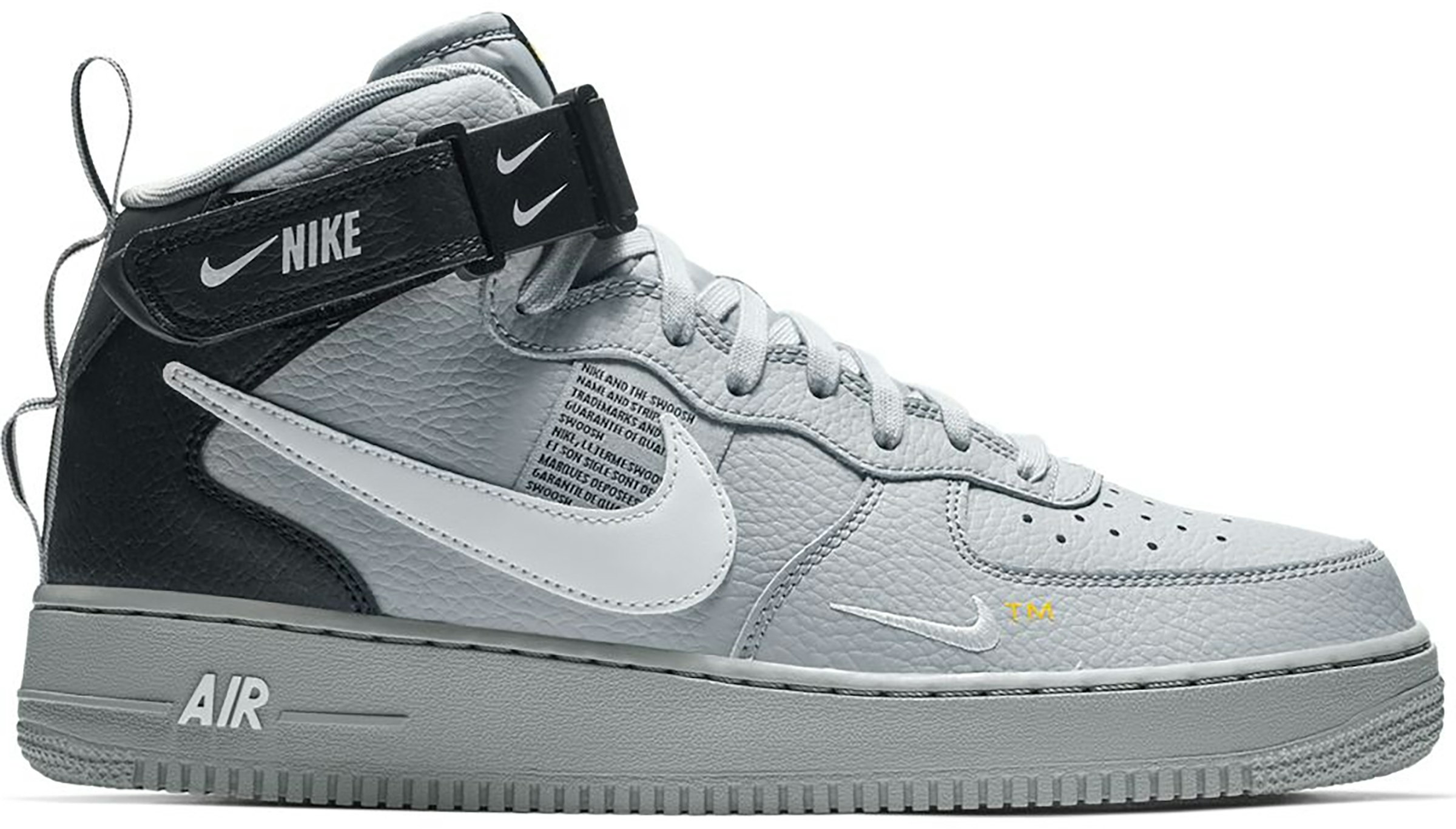 Nike Air Force 1 Mid Utility Wolf Grey Men's - 804609-006 - US