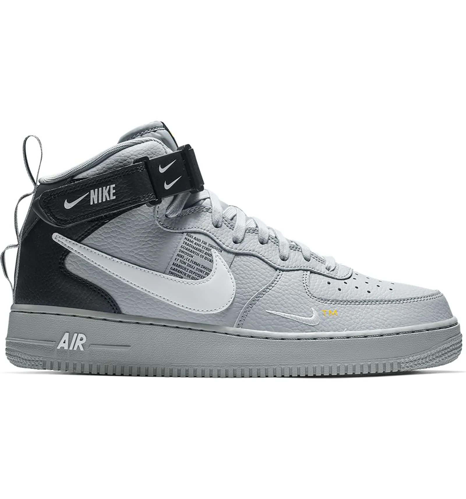 Nike Air Force 1 Mid Utility Wolf Grey Black