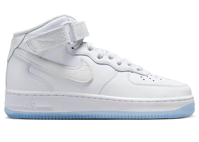 Nike Air Force 1 Mid White Snakeskin Ice (Women's) - FN4274-100 - US