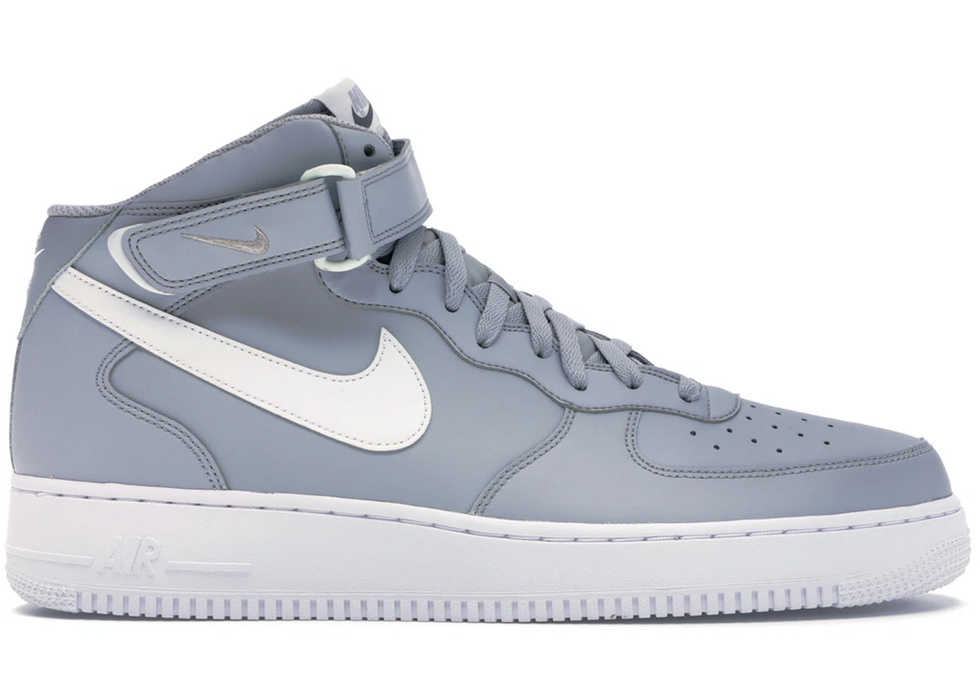 Nike air force 1 top mid white wolf grey white