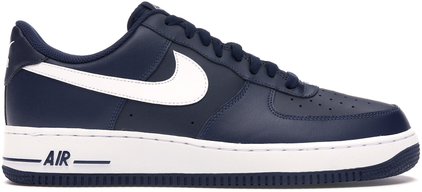 Mathis Antagelse inden for Nike Air Force 1 Midnight Navy/White - 488298-436