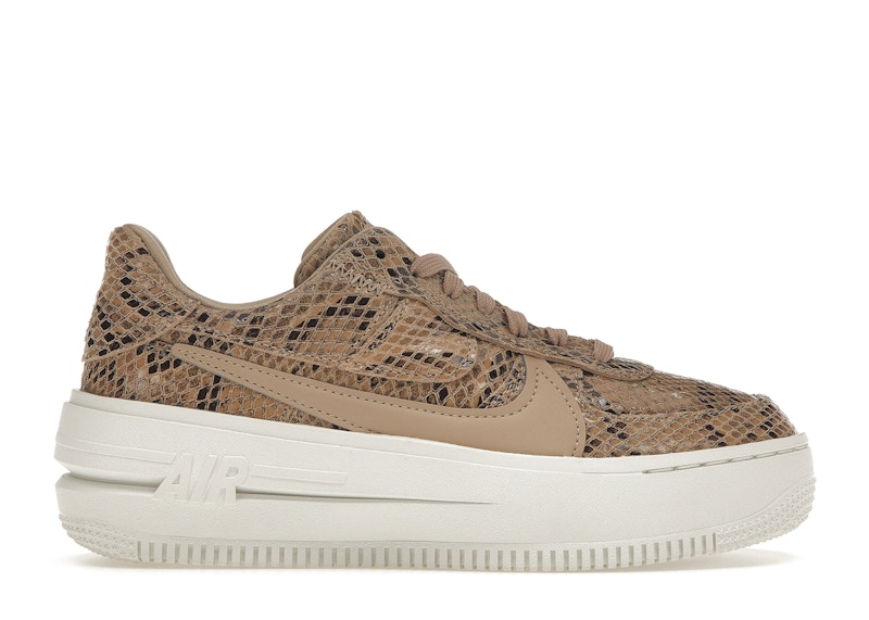 Nike Air Force 1 PLT.AF.ORM Brown Snakeskin Print (Women's) - FJ4965-200 -  US