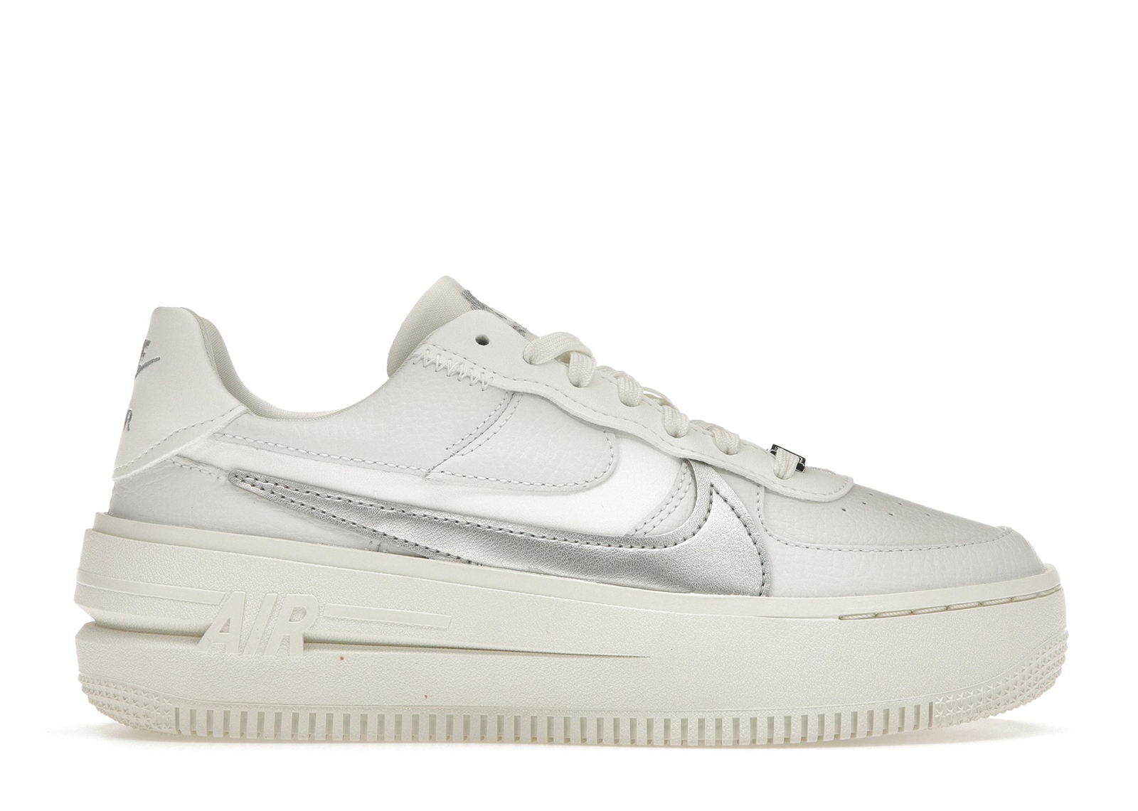 Nike Air Force 1 PLT.AF.ORM Summit White Metalic Silver (Women's