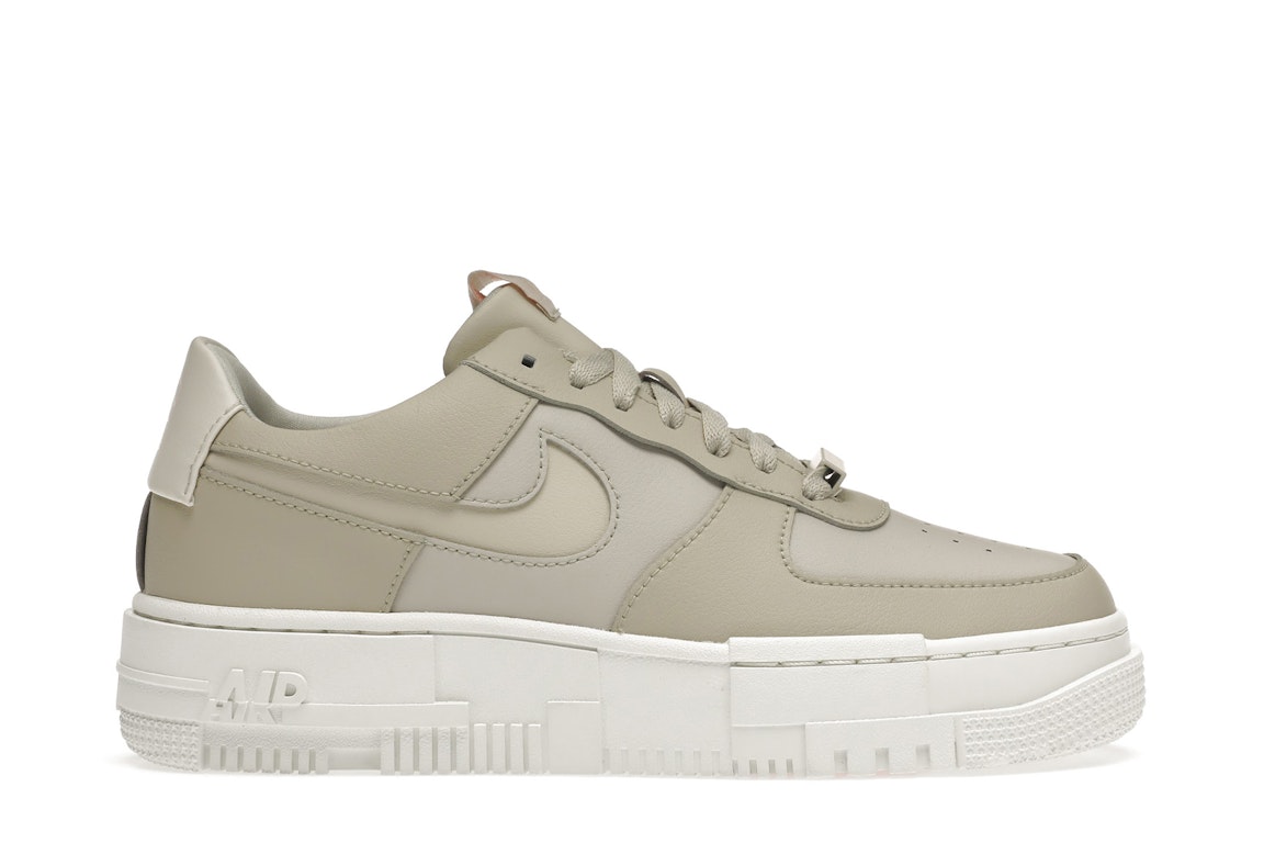 Pre-owned Nike Air Force 1 Low Pixel Stone Bone Summit White (women's) In Light Stone/summit White-pale Coral-light Bone